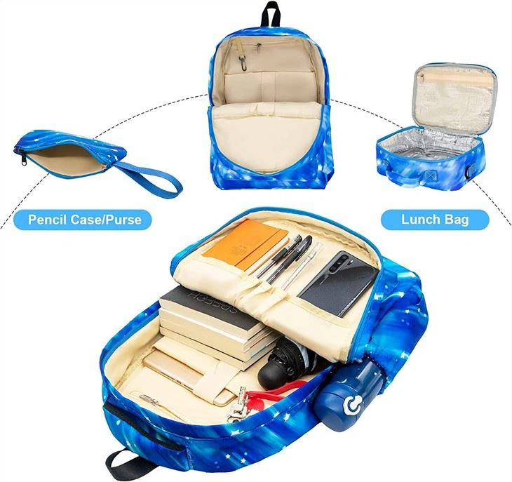 Set School Bags Kids Backpack For Boys Girls